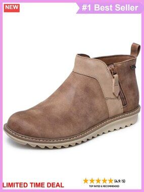 Faux Leather Chelsea Ankle Boot with Arch Fit Insole